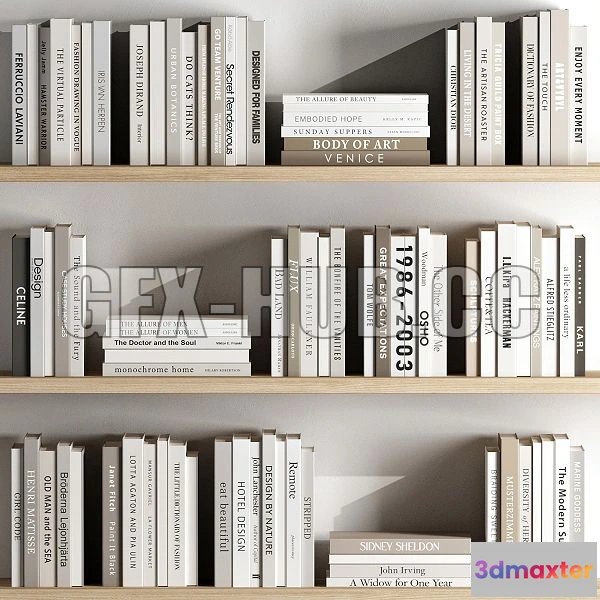 1198286 - FURNITURE 3D MODELS - Book Set 4