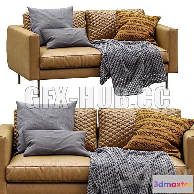 1198388 - FURNITURE 3D MODELS - Boutique Leather Sofa By Moooi