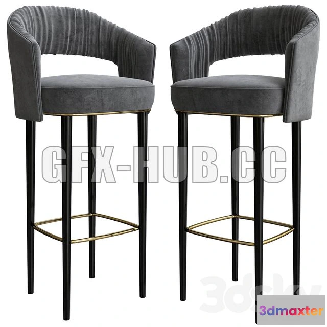 1198404 - FURNITURE 3D MODELS - Brabbu bar chair