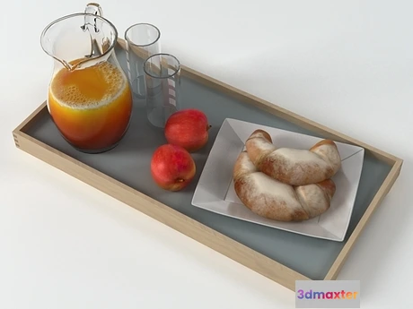 1198428 - FURNITURE 3D MODELS - Breakfast Set