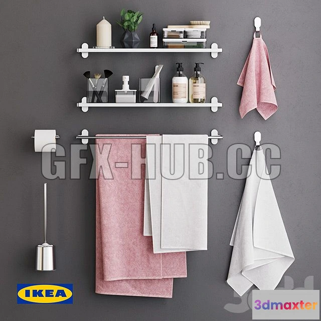 1198442 - FURNITURE 3D MODELS - Brogrund Bath Set