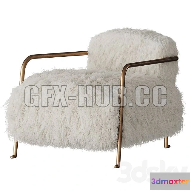 1198466 - FURNITURE 3D MODELS - Bruxelles Armchair by Baxter