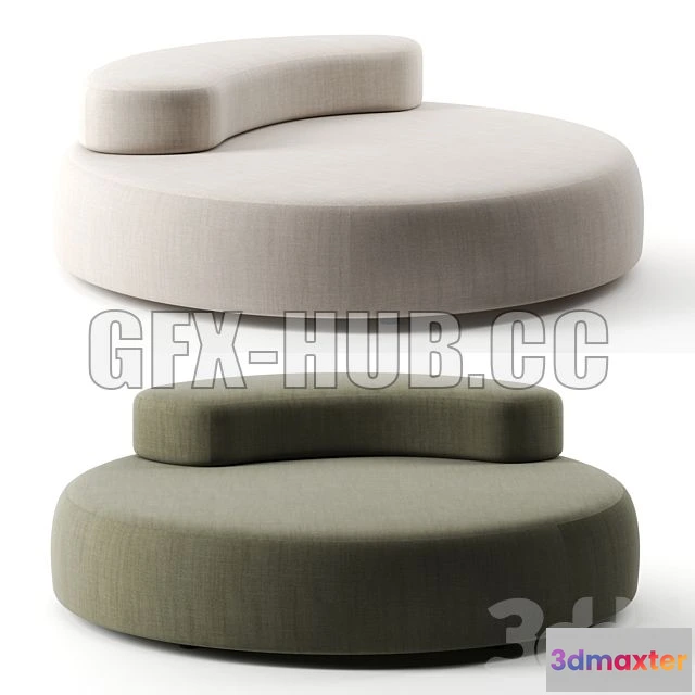 1198472 - FURNITURE 3D MODELS - Bubble Rock Sofa by Living Divani 1