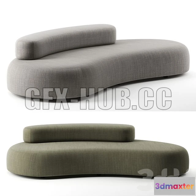 1198474 - FURNITURE 3D MODELS - Bubble Rock Sofa by Living Divani