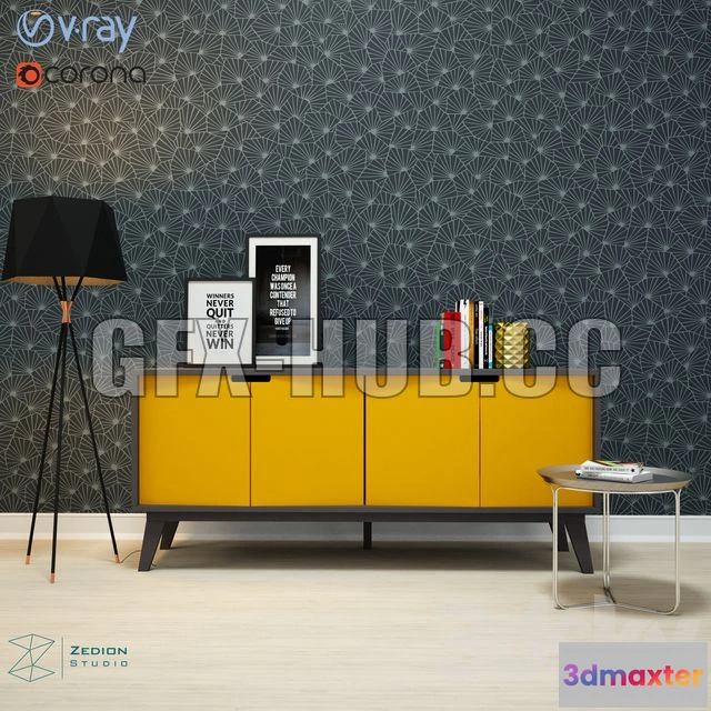 1198494 - FURNITURE 3D MODELS - BUFFET VERTEX