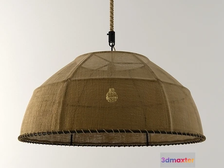 1198520 - FURNITURE 3D MODELS - Burlap Dome pendant lamp