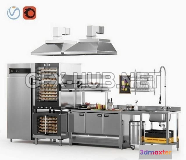 1198568 - FURNITURE 3D MODELS - Cafe Equipment