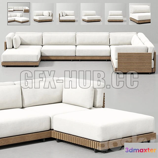 1198580 - FURNITURE 3D MODELS - CAICOS MODULAR SOFA 12