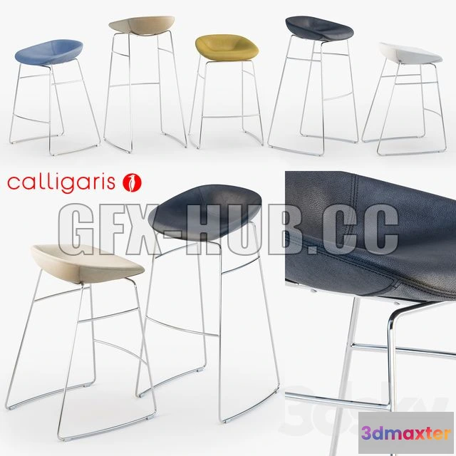 1198614 - FURNITURE 3D MODELS - Calligaris Palm stool