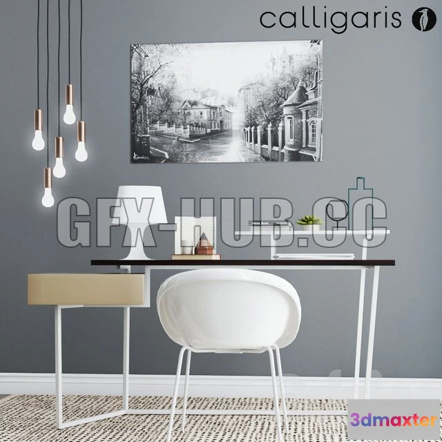 1198618 - FURNITURE 3D MODELS - Calligaris set