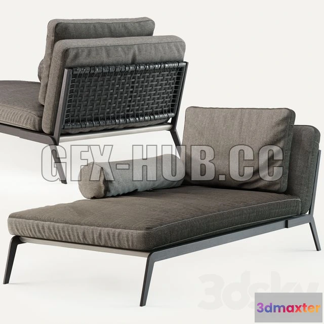 1198628 - FURNITURE 3D MODELS - Camerich LA Arc Lounge Chair