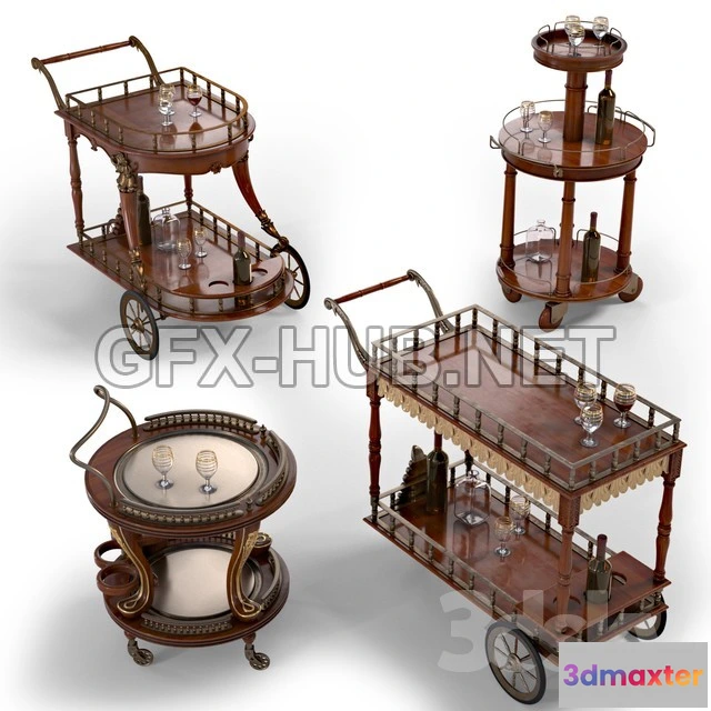 1198630 - FURNITURE 3D MODELS - Camerin set of 4 items