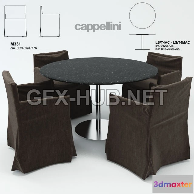 1198678 - FURNITURE 3D MODELS - Cappellini Serie 331