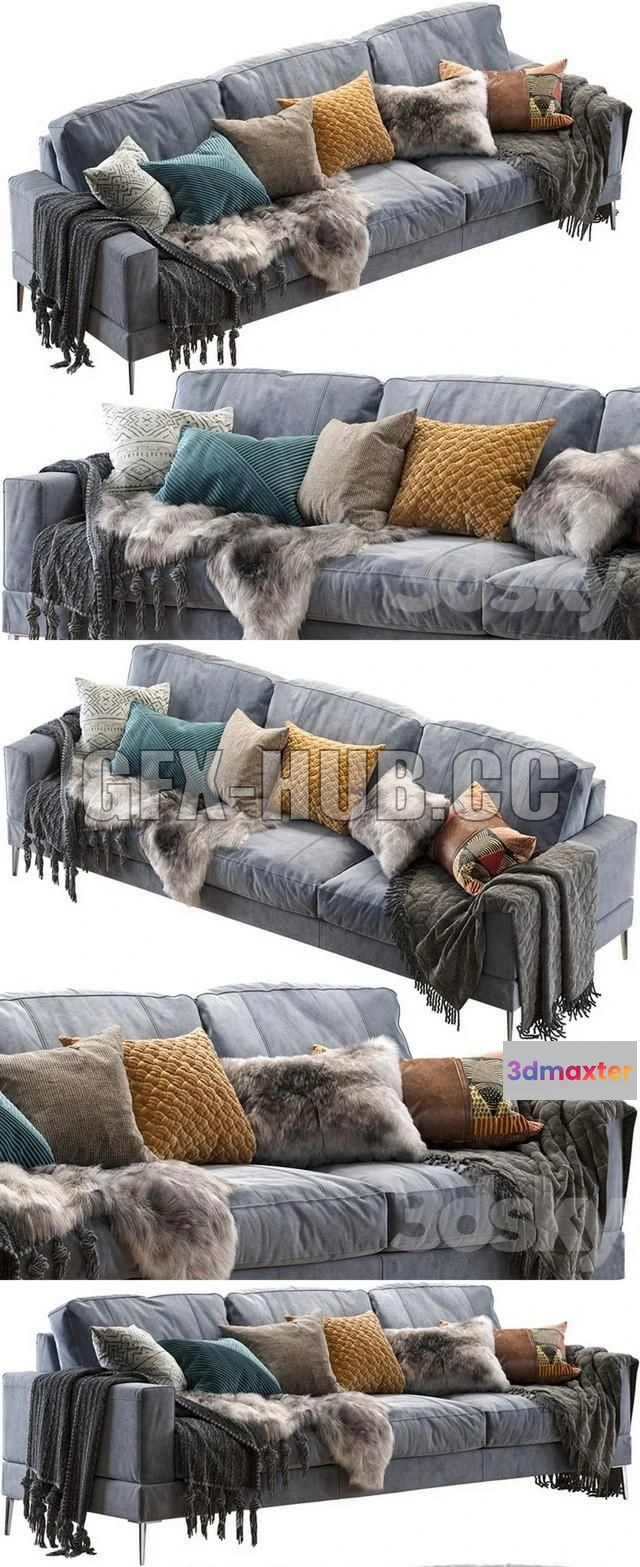 1198680 - FURNITURE 3D MODELS - Capri Sofa 258