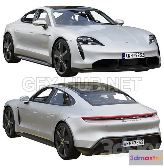 1198690 - FURNITURE 3D MODELS - Car Porsche Taycan Turbo S
