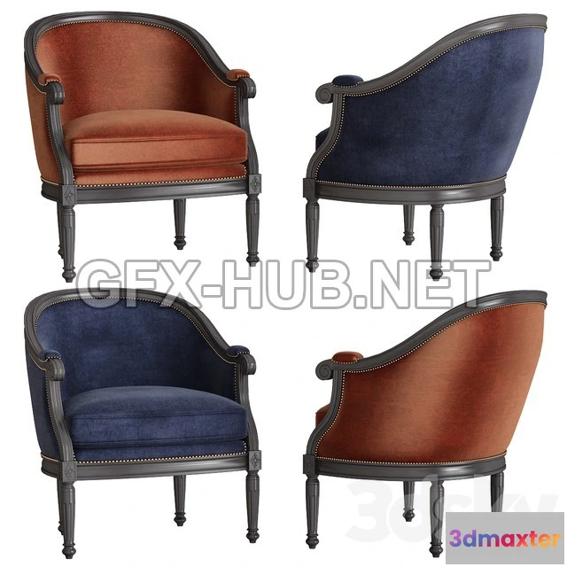 1198700 - FURNITURE 3D MODELS - Caracole Upholstery Chair