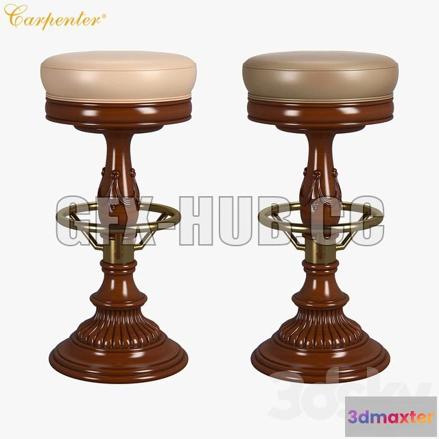 1198720 - FURNITURE 3D MODELS - Carpenter Bar stool