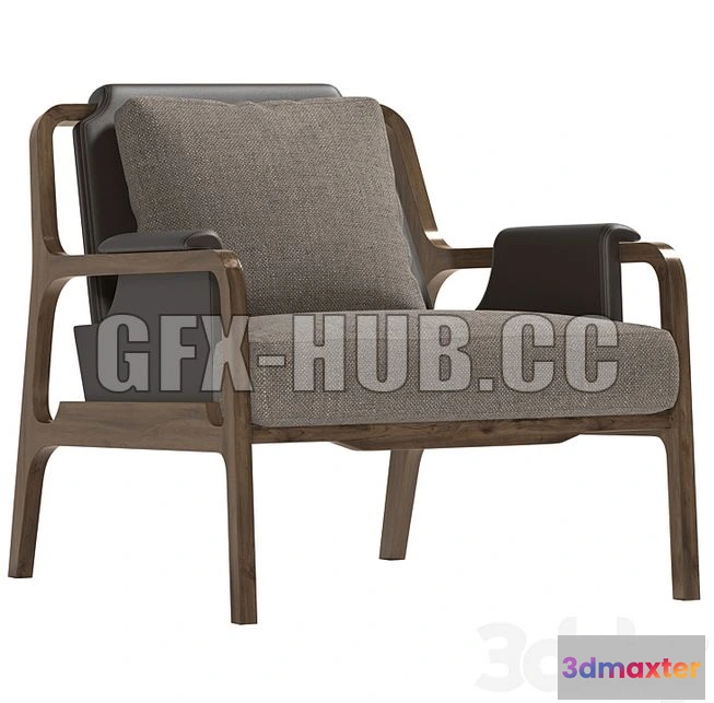 1198774 - FURNITURE 3D MODELS - CASTE Fergus Armchair