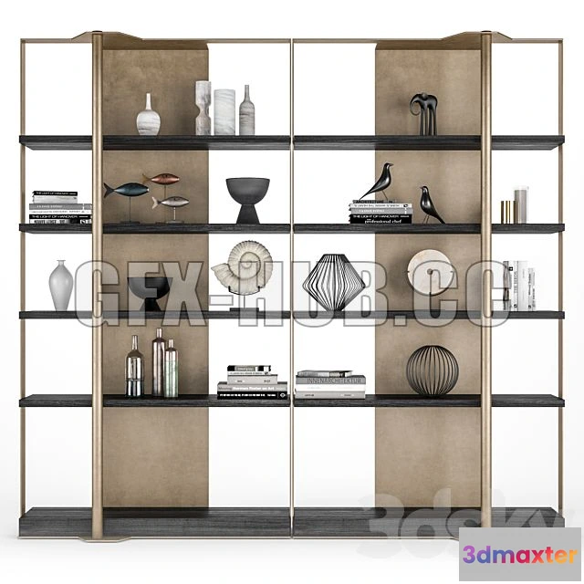 1198776 - FURNITURE 3D MODELS - Caste Holt Bookcase