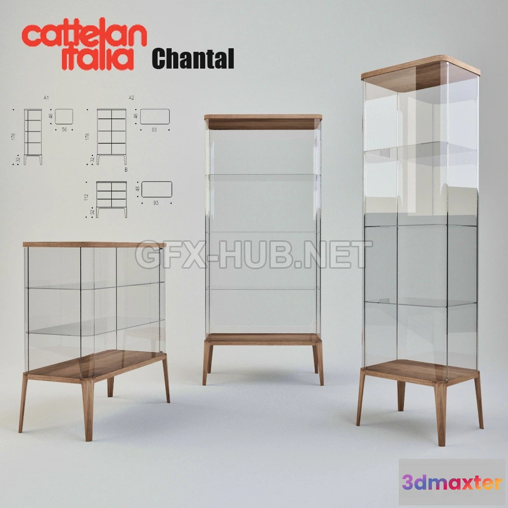 1198804 - FURNITURE 3D MODELS - Cattelan Italia Chantal
