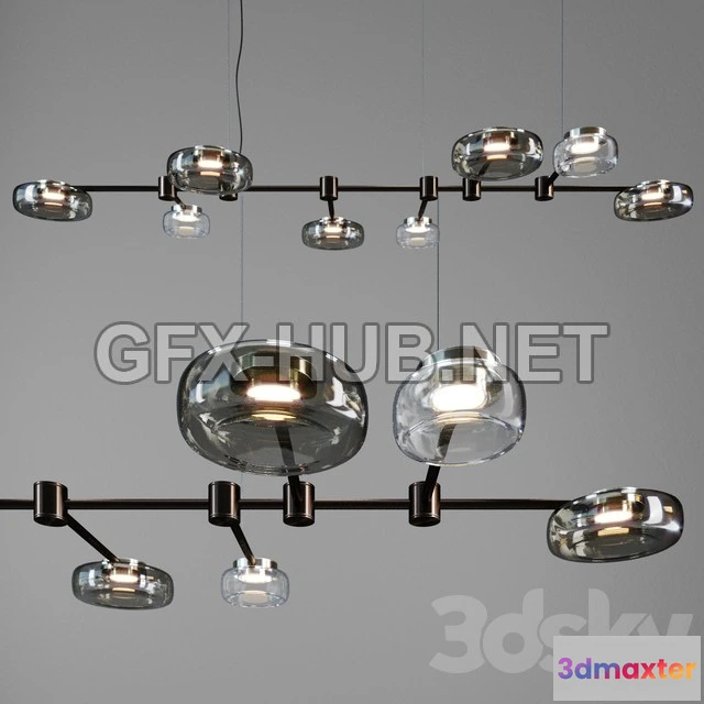1198806 - FURNITURE 3D MODELS - Cattelan italia Circuit ceiling light