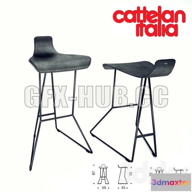 1198824 - FURNITURE 3D MODELS - Cattelan Italia PEPE