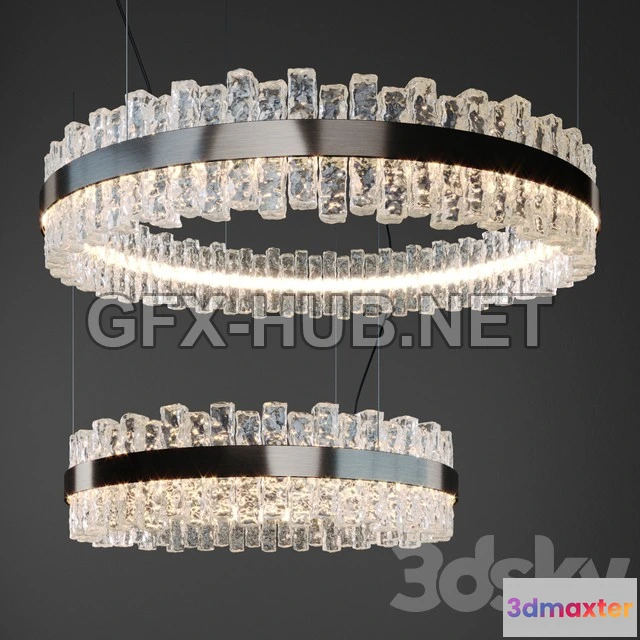 1198828 - FURNITURE 3D MODELS - Cattelan Italia Phoenix Ceiling lamp Circle