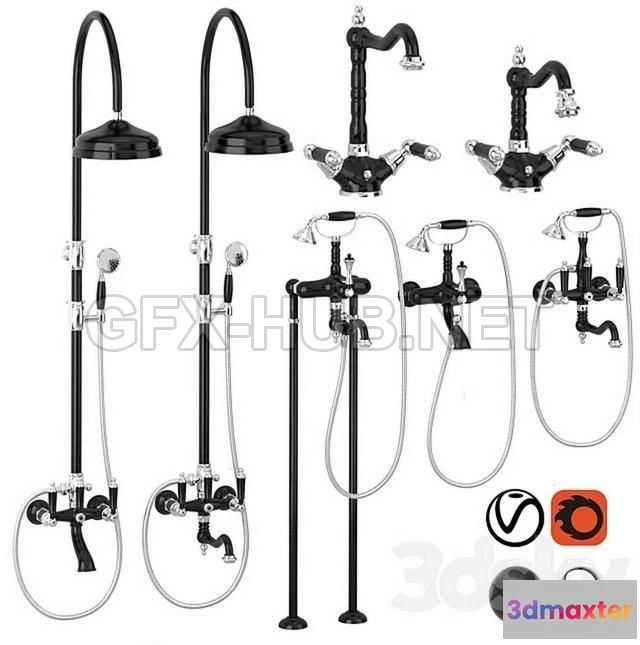 1198886 - FURNITURE 3D MODELS - Cezares First, Margot Classic set