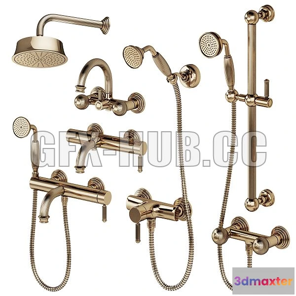 1198888 - FURNITURE 3D MODELS - Cezares Olimp Shower Faucets