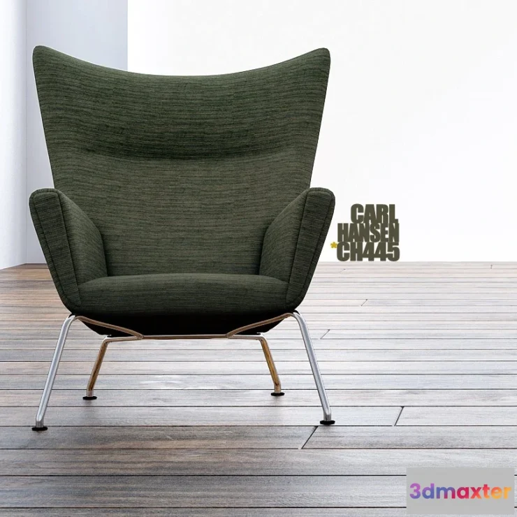 1198900 - FURNITURE 3D MODELS - CH445 Wing Chair