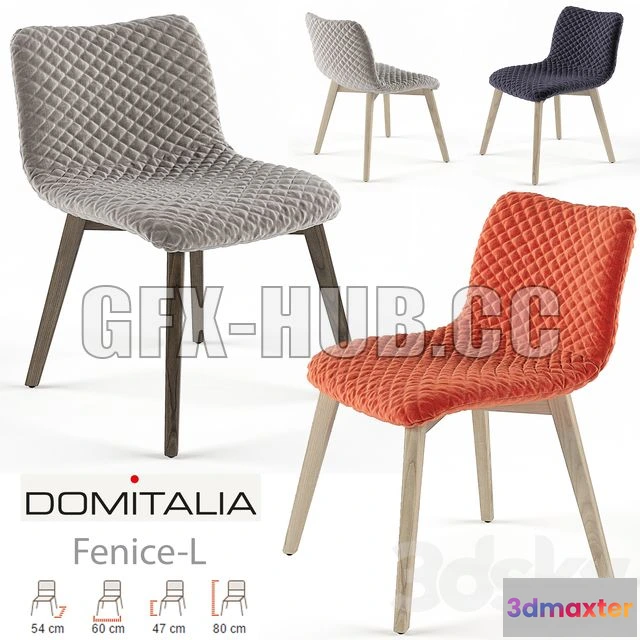 1198922 - FURNITURE 3D MODELS - Chair Fenice-L