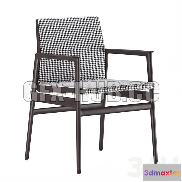 1198928 - FURNITURE 3D MODELS - Chair Ipanema Poliform