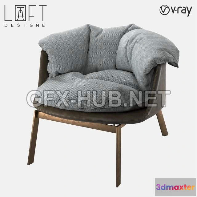 1198940 - FURNITURE 3D MODELS - Chair LoftDesigne 2112 model