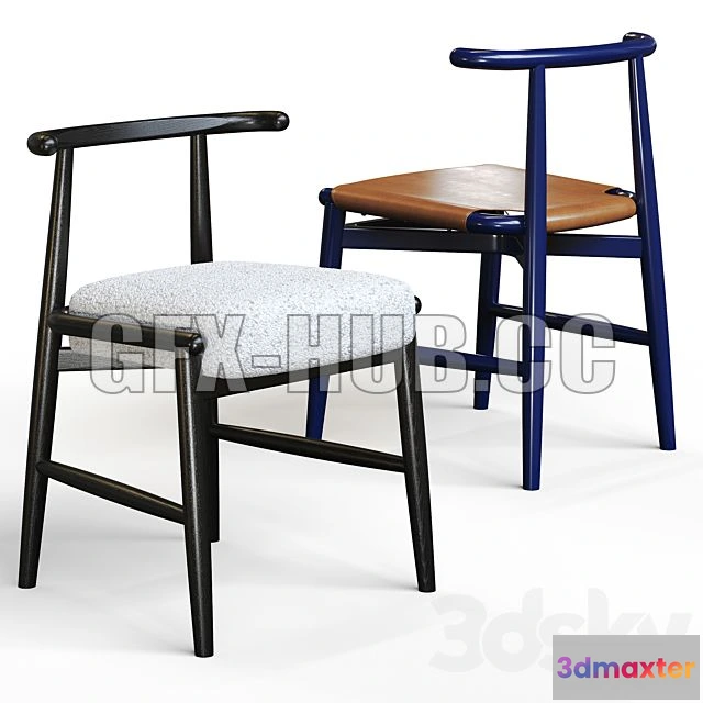 1198976 - FURNITURE 3D MODELS - Chairs Meridiani Emilia KUOIO