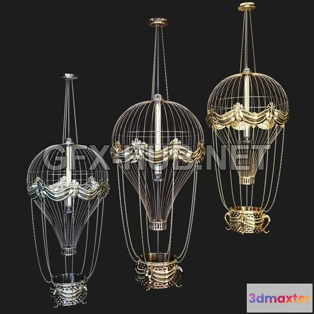 1198996 - FURNITURE 3D MODELS - Chandelier Balloon