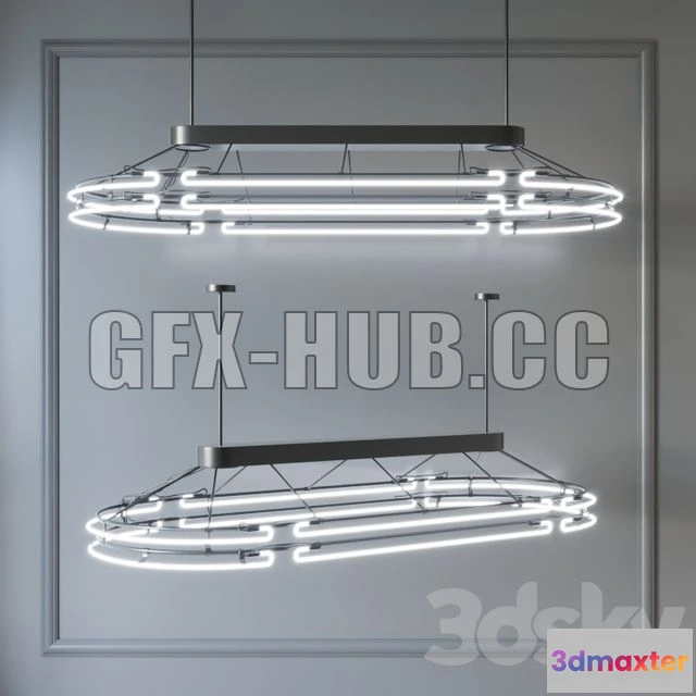 1199008 - FURNITURE 3D MODELS - Chandelier from Neon 2