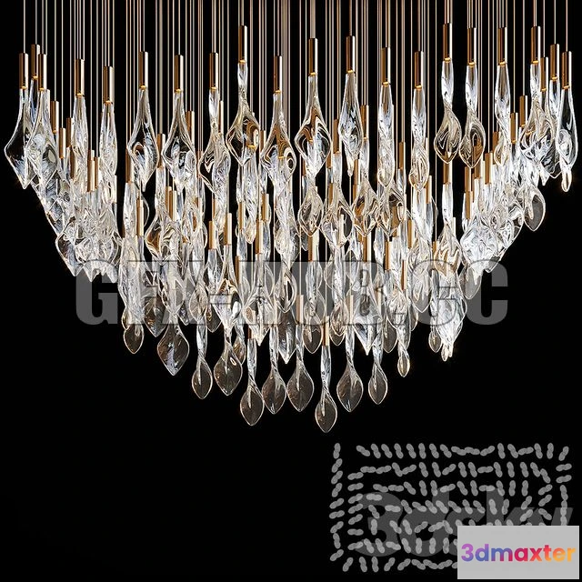1199022 - FURNITURE 3D MODELS - Chandelier Light Vargov 11