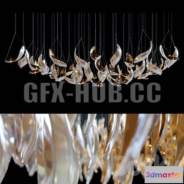 1199024 - FURNITURE 3D MODELS - Chandelier Light Vargov 9