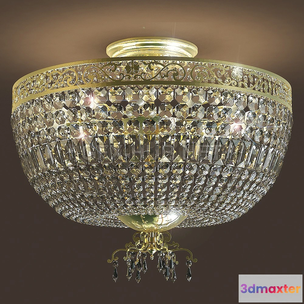 1199028 - FURNITURE 3D MODELS - Chandelier Masiero Impero Deco VE 823 PL