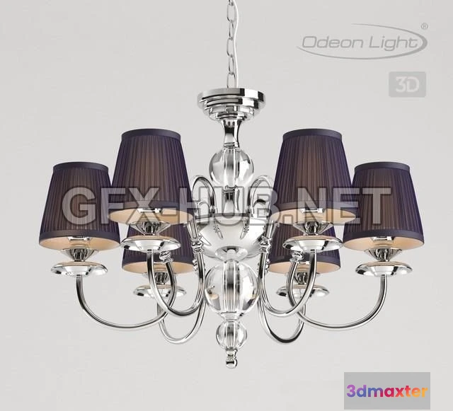 1199036 - FURNITURE 3D MODELS - Chandelier ODEON LIGHT 4191-6 MIRELLA