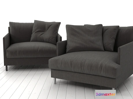 1199072 - FURNITURE 3D MODELS - Chemise armchair