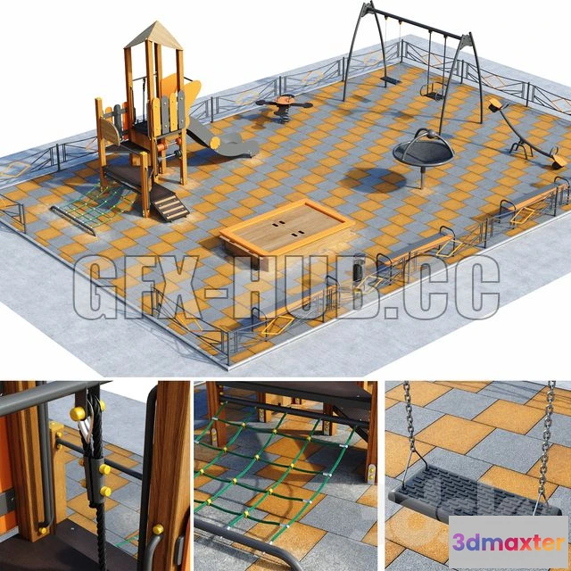 1199120 - FURNITURE 3D MODELS - Children Playground