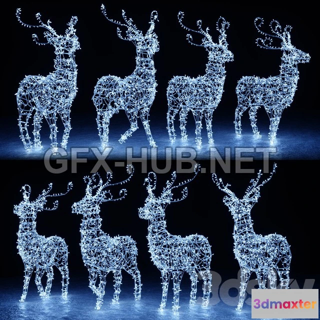 1199186 - FURNITURE 3D MODELS - Christmas deer