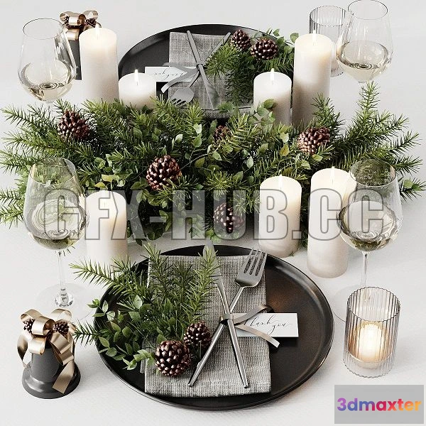 1199188 - FURNITURE 3D MODELS - Christmas Servirovka