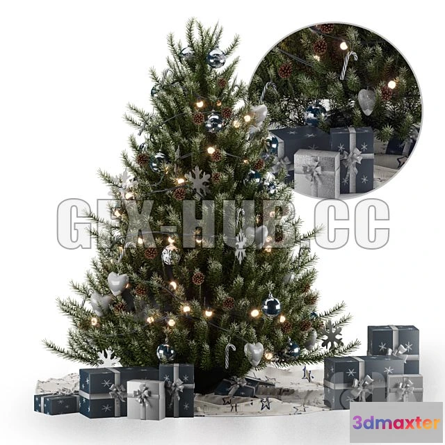1199192 - FURNITURE 3D MODELS - Christmas Tree 01
