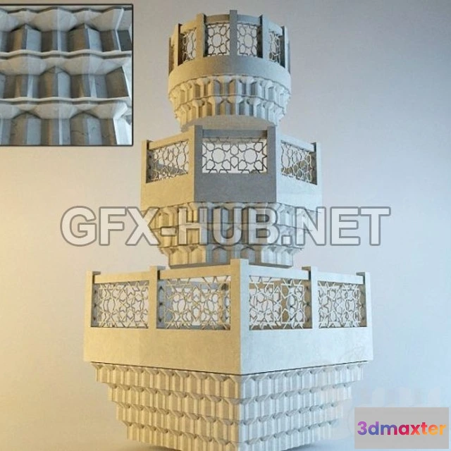 1199236 - FURNITURE 3D MODELS - Classic architctural element (Mukarnas)