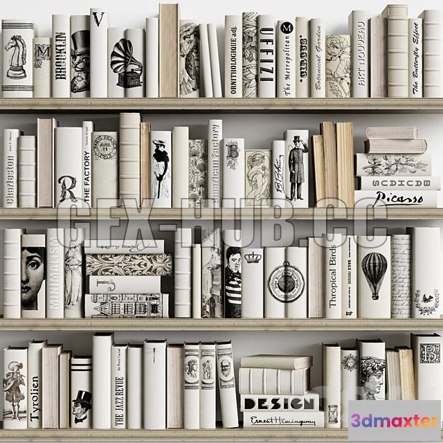 1199242 - FURNITURE 3D MODELS - Classic Books 17