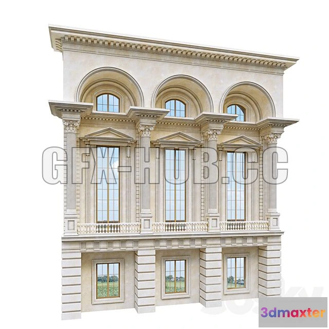 1199252 - FURNITURE 3D MODELS - Classic Facade Element