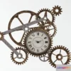 1199286 - FURNITURE 3D MODELS - Clock Wall Sculpture