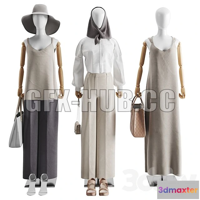 1199292 - FURNITURE 3D MODELS - Clothes Set 02